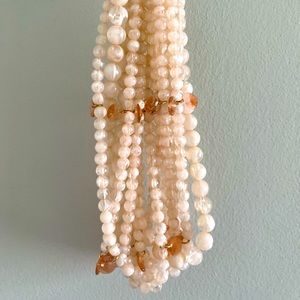 Baublebar multi strand pink necklace -new